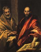El Greco Apostles Peter and Paul oil on canvas